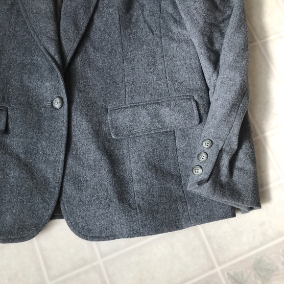 Vtg Pendleton Virgin Wool One Button Blazer - Picture 4 of 5